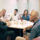 John McCain meets with many of his supporters at a local Arizona diner.
